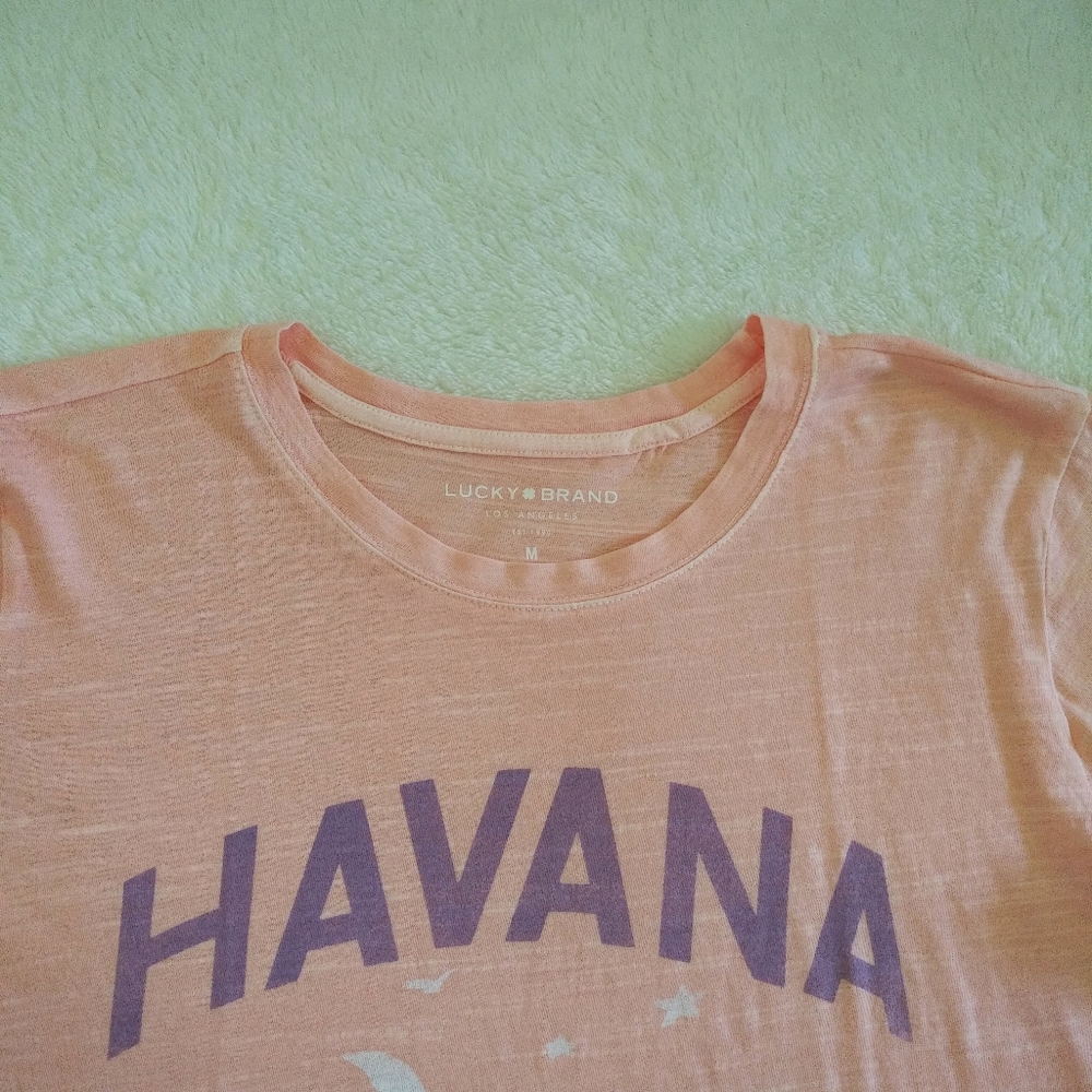 Lucky🍀 Brand "HAVANA"🇨🇺 Graphic Tee - NWT - Picture 9 of 13